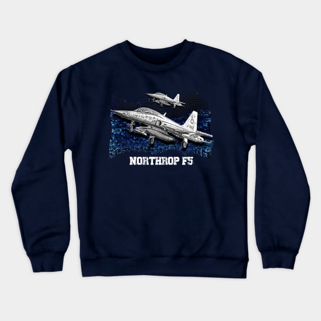 Northorp F5 Fighter Jet Crewneck Sweatshirt by aeroloversclothing